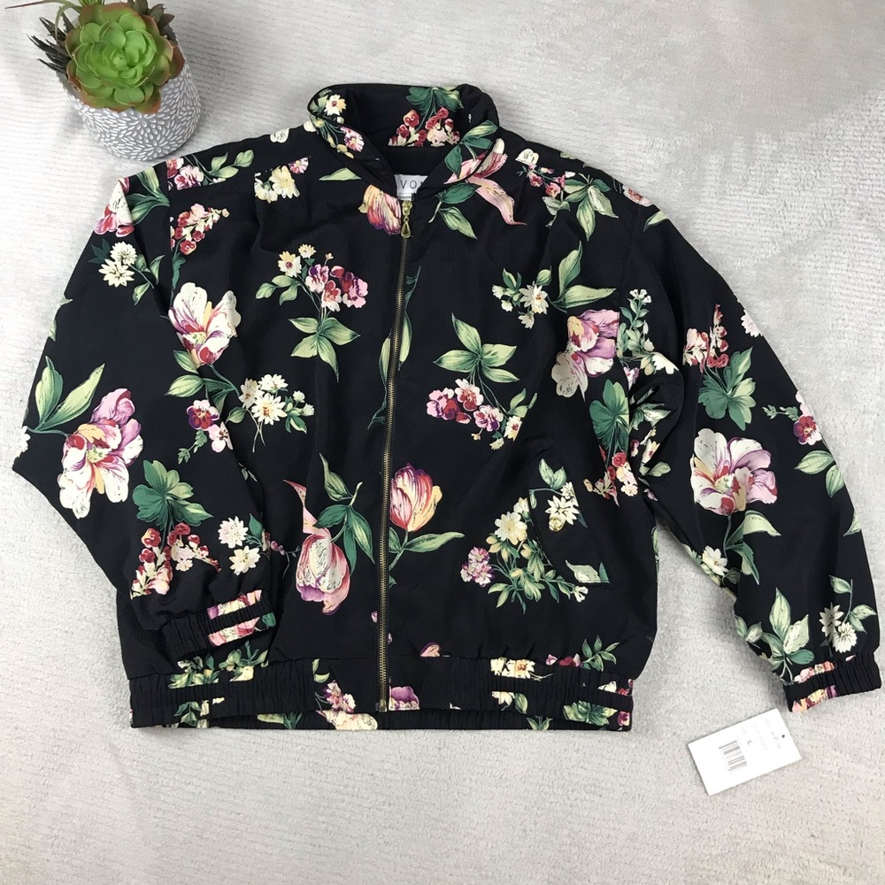 Vintage Floral LaVon Zip Up Jacket